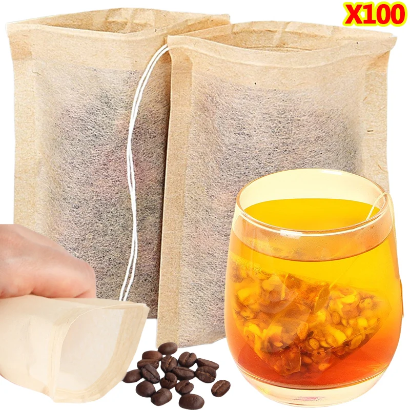 Nettle Leaf Tea - 100Pcs Teabags with Drawstring Filter Empty