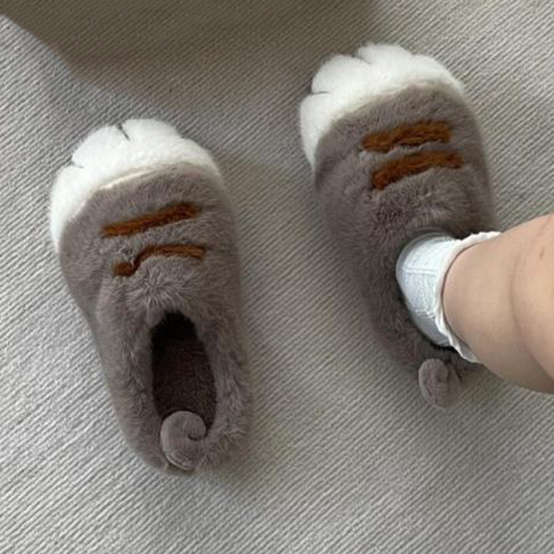Cat Claw Bark - Fun Fluffy Cats Feet Slippers Cute