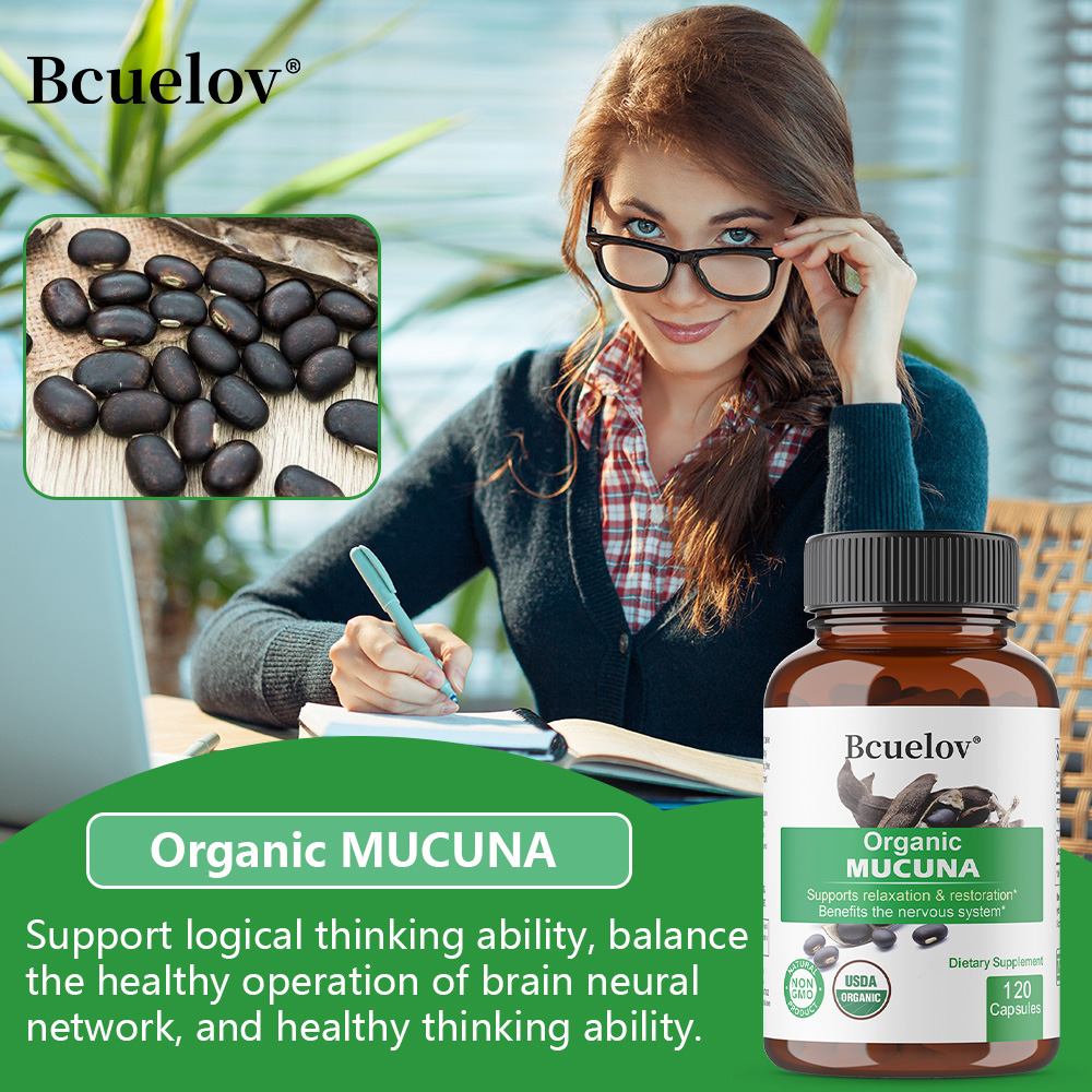 Organic Mucuna Capsules - Supp - Herbal Wellness Water ulasan dan harga