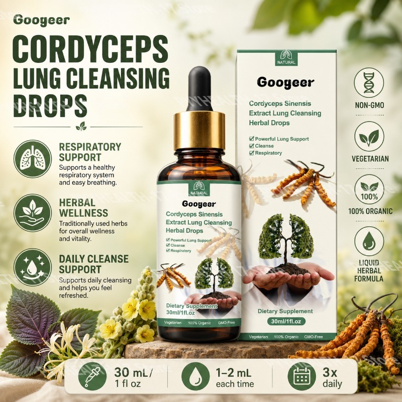 Googeer Cordyceps Drops Herbal - Herbal Wellness Water ulasan dan harga