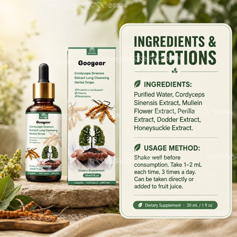 Googeer Cordyceps Drops Herbal - Herbal Wellness Water ulasan dan harga