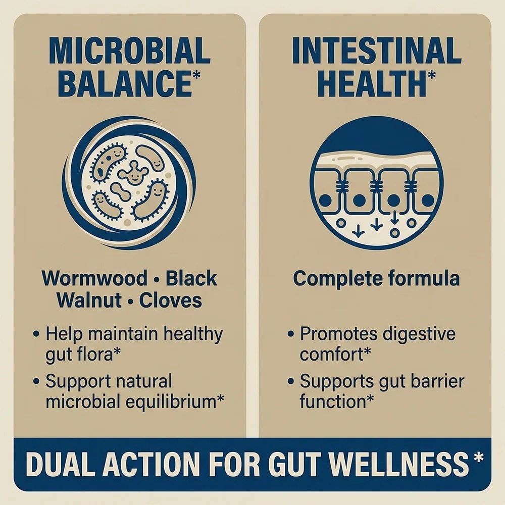 Wormwood Black Walnut Clove -  - Herbal Wellness Water ulasan dan harga