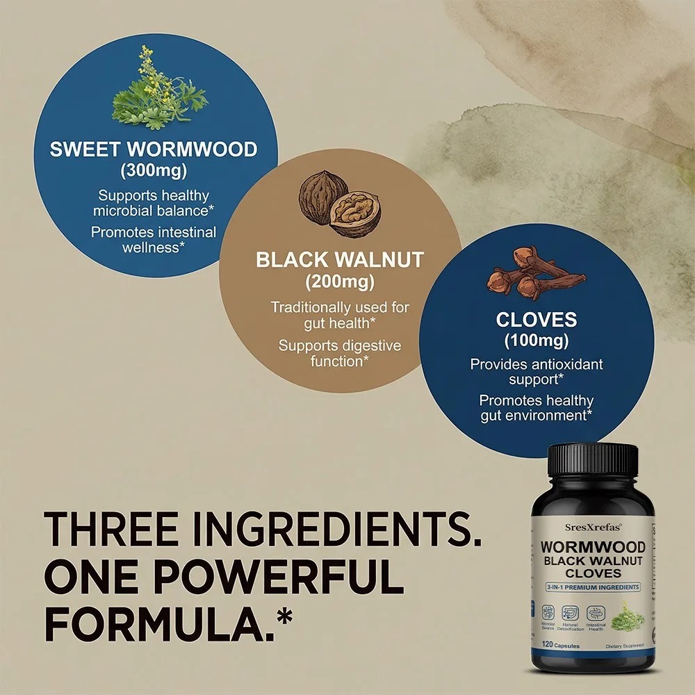 Wormwood Black Walnut Clove -  - Herbal Wellness Water ulasan dan harga