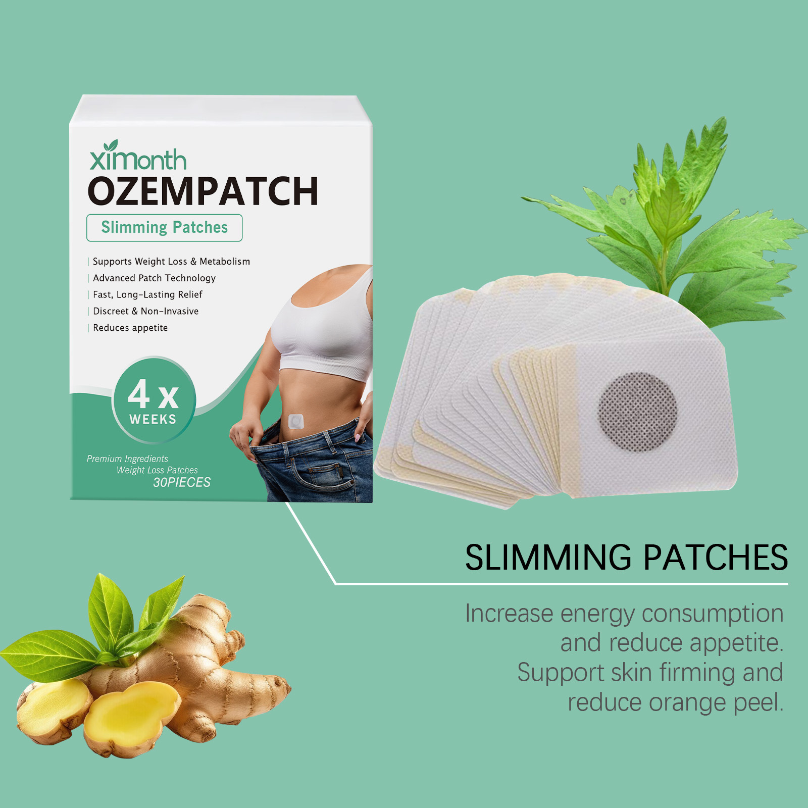 Ximonth Body Shaping Patches I - Herbal Wellness In ulasan dan harga